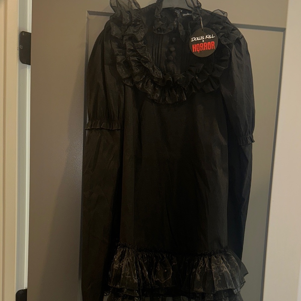 Dolls Kill x WB Horror Hidden Figures Baby Dolls Dress
